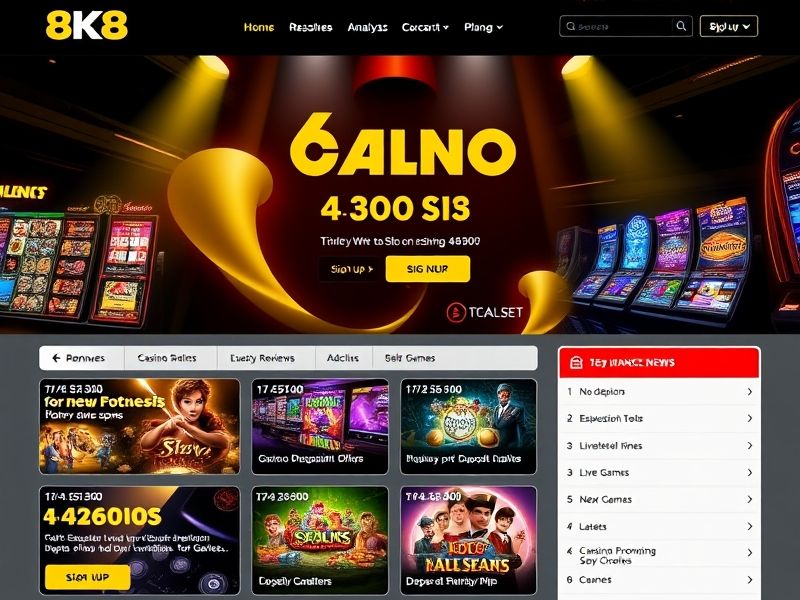 Welcome to 8k8 Casino Login.com – your premier destination for exclusive online gambling games. Experience secure access, live dealer options, slots, table games, and discover the latest bonuses and promotions tailored to elevate your gaming journey.